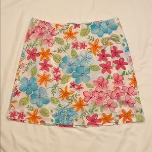 White Stag Skort Floral Print Size 10